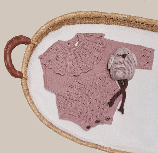 Long Sleeve Knit Romper